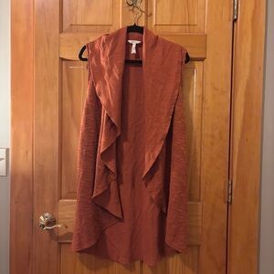 Matilda Jane Rust Orange Sleeveless Cardigan